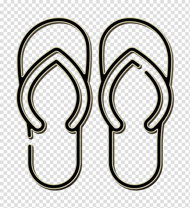 Flip flops icon Summer icon Slipper icon transparent background PNG clipart