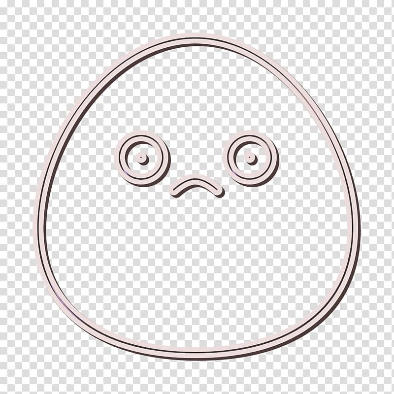 Emoji icon Unhappy icon, Circle, Smiley, Meter, Cartoon, Jewellery, Human Body, Precalculus transparent background PNG clipart