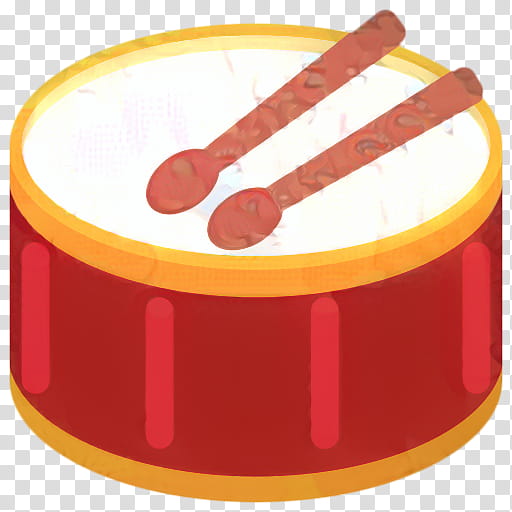 Orange Emoji, Drum, Percussion Mallets, Drum Sticks Brushes, Music, Drum Kits, Musical Instruments, Bass Drums transparent background PNG clipart