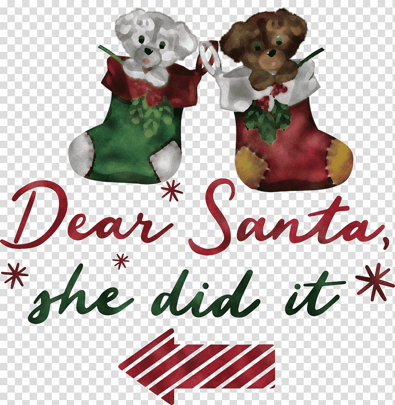 Dear Santa Santa Claus Christmas, Christmas , Dog, Christmas Day, Puppy, Christmas Tree, Holiday Ornament transparent background PNG clipart