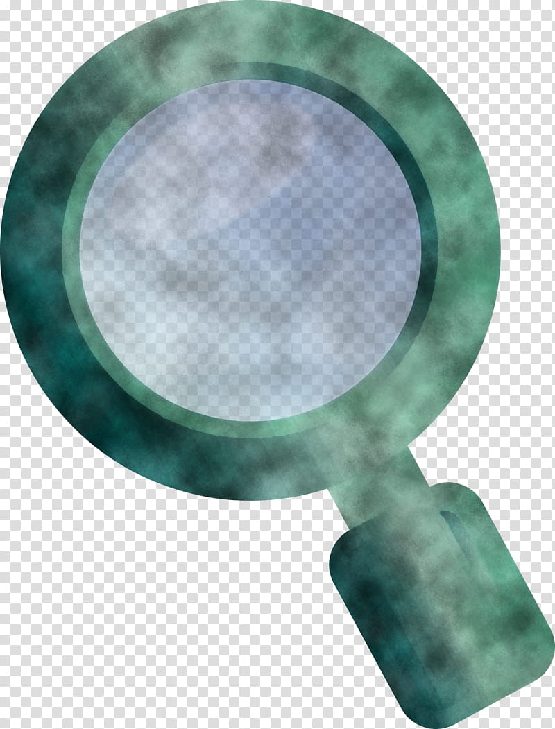 Magnifying glass magnifier, Green, Aqua, Turquoise, Teal, Purple, Circle, Jade transparent background PNG clipart