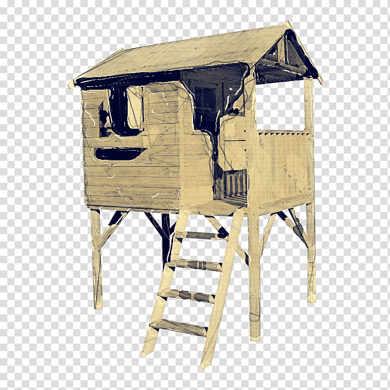 Wood Playground slide Tree house, Shed, Table, Speeltoestel, Backyard Discovery, Lumber, Picnic Table transparent background PNG clipart