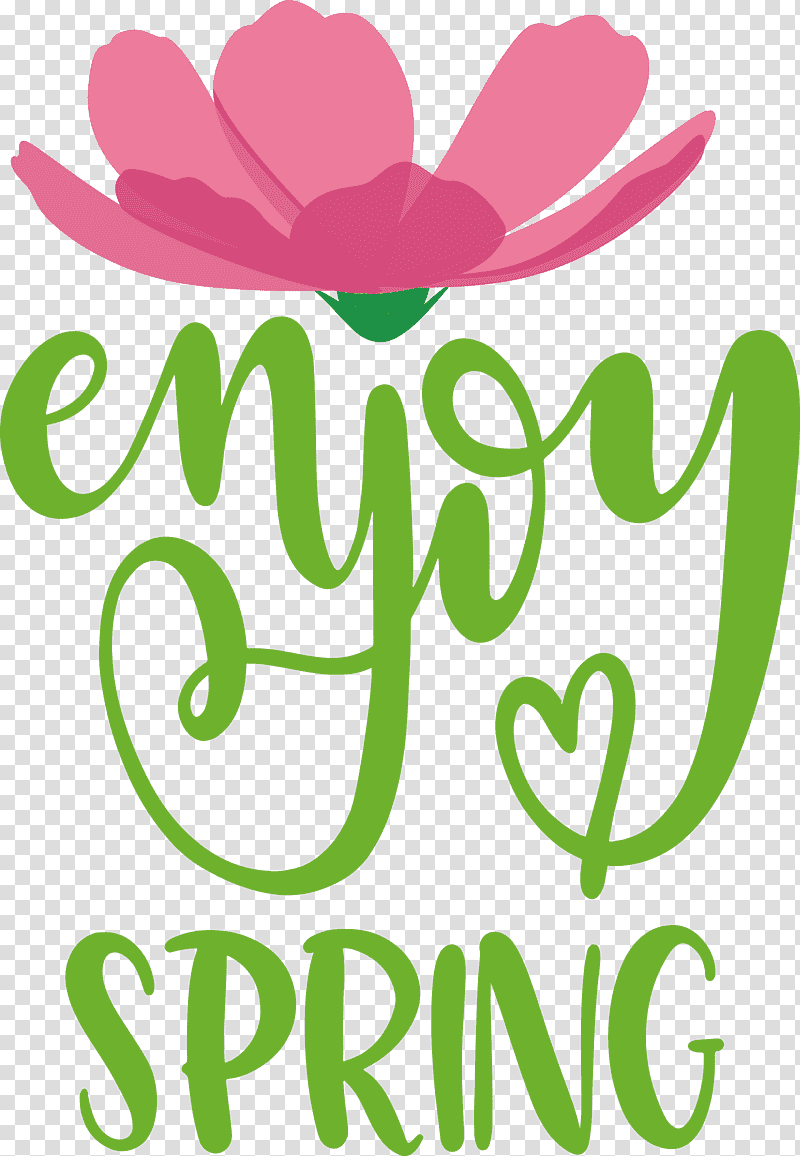 Enjoy Spring Spring, Spring
, Leaf, Floral Design, Plant Stem, Logo, Text transparent background PNG clipart