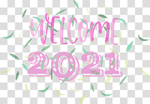 Postage stamp, Welcome 2021 Year, 2021 New Year, Year 2021 Is Coming, Watercolor, Paint, Wet Ink transparent background PNG clipart thumbnail