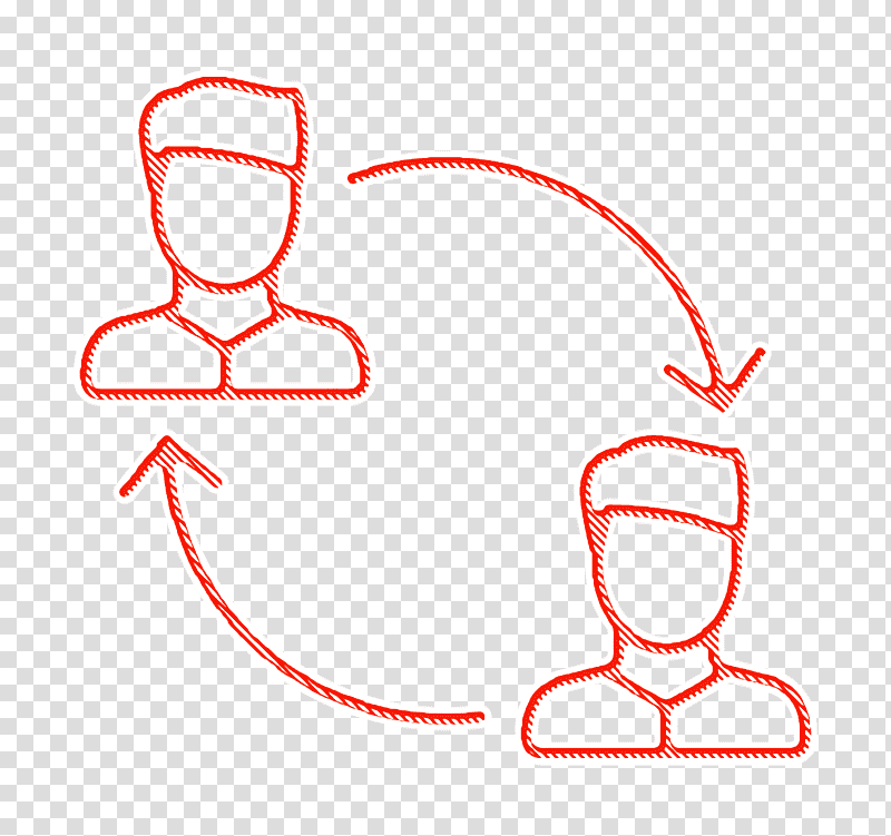 Management icon Work icon Exchange Personel icon, Line Art, Meter, Headgear, Symbol, Hm, Geometry transparent background PNG clipart
