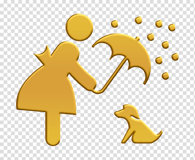 Dog icon Humans 2 icon Woman covering her pet with an umbrella icon, People Icon, Veterinary Medicine, Belgian Shepherd, Cartoon M transparent background PNG clipart