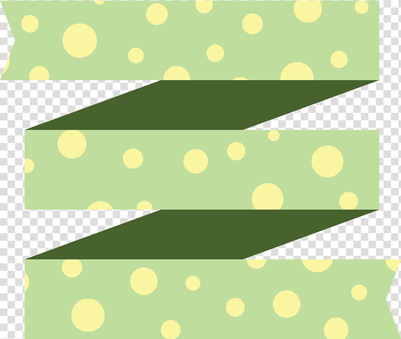 Ribbon Multiple Ribbon, Green, Yellow, Line, Polka Dot, Rectangle, Circle transparent background PNG clipart