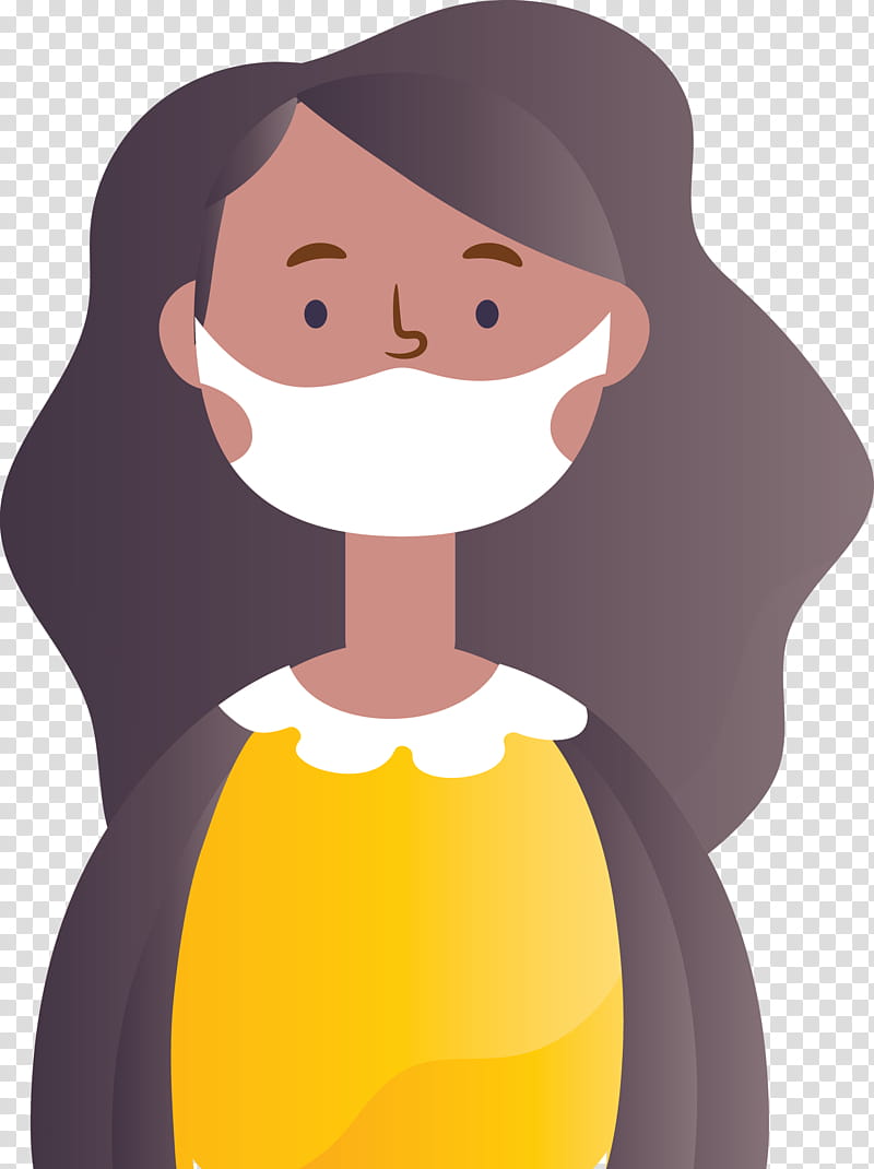 Wearing Mask Coronavirus Corona, Cartoon, Animation transparent background PNG clipart