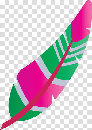 pink m fashion line, Cartoon Feather, Watercolor Feather, Vintage Feather transparent background PNG clipart thumbnail