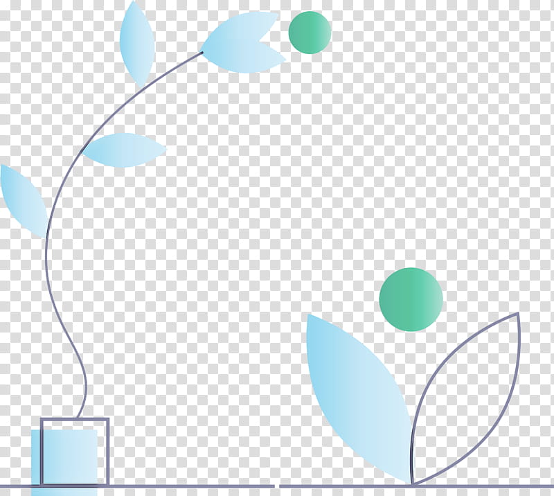 aqua turquoise line circle, Modern Art, Flower transparent background PNG clipart