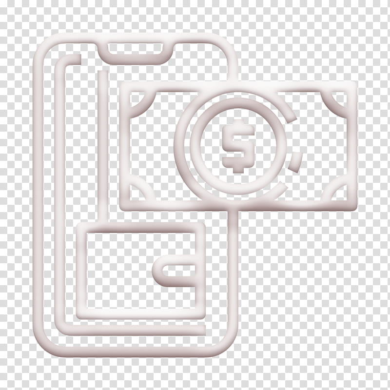 Fintech icon Cashless icon Online banking icon, Text, Logo, Symbol, Rectangle, Blackandwhite, Circle, Square transparent background PNG clipart