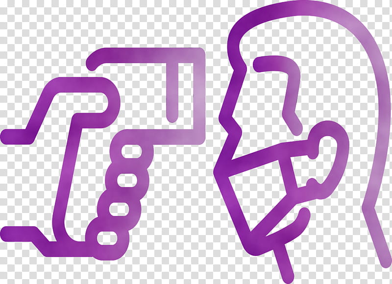 violet text purple font line, Temperature Scan, Coronavirus Protection, Watercolor, Paint, Wet Ink, Magenta transparent background PNG clipart
