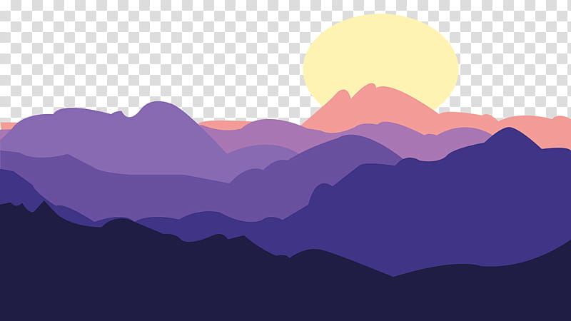 sky mountain sunset hill mountain range, Nature, Sunrise, Royaltyfree, Landscape transparent background PNG clipart