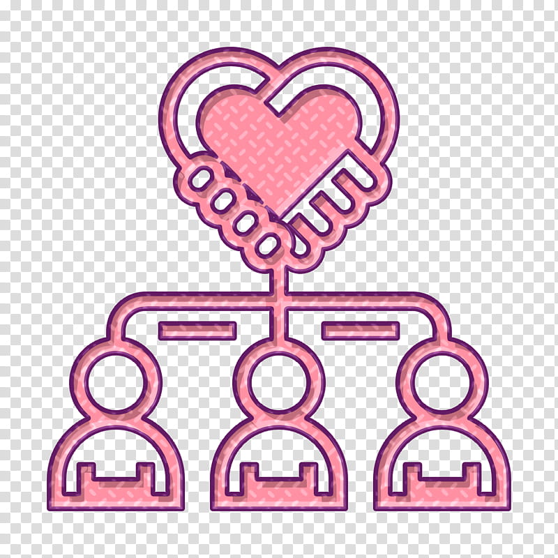 CRM icon Business Recruitment icon Relationship icon, Pink M, Line, Area, Meter, M095 transparent background PNG clipart