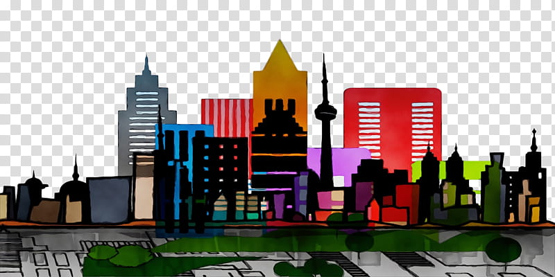 skyscraper cityscape stichting metropolis m., Watercolor, Paint, Wet Ink transparent background PNG clipart