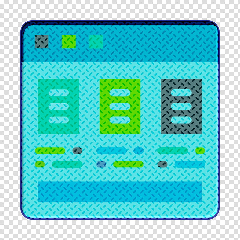 User Interface Vol 3 icon Price list icon Browser icon, Green, Aqua, Turquoise, Technology, Square, Rectangle transparent background PNG clipart