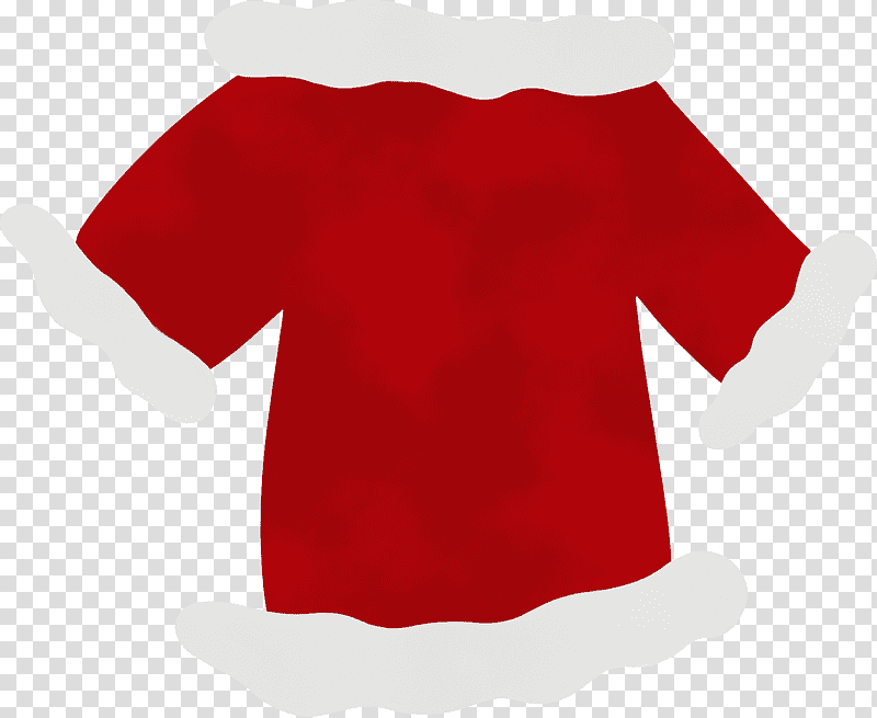 t-shirt sleeve red character character created by, Winter Cloth, Watercolor, Paint, Wet Ink, Tshirt transparent background PNG clipart