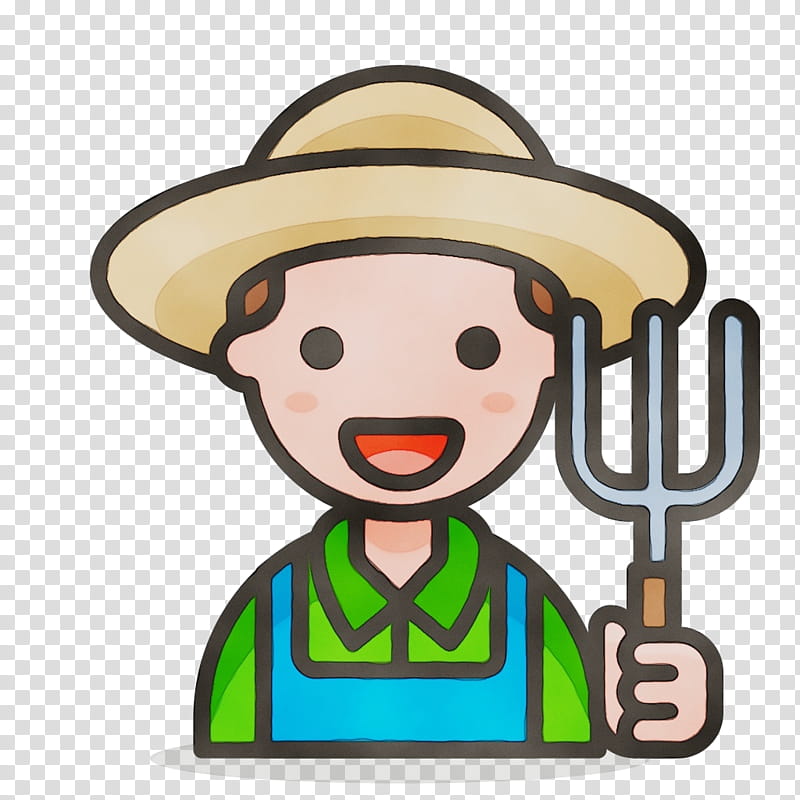 Happy Emoji, Agriculturist, Icon Design, Agriculture, Cartoon, Facial Expression, Smile, Headgear transparent background PNG clipart