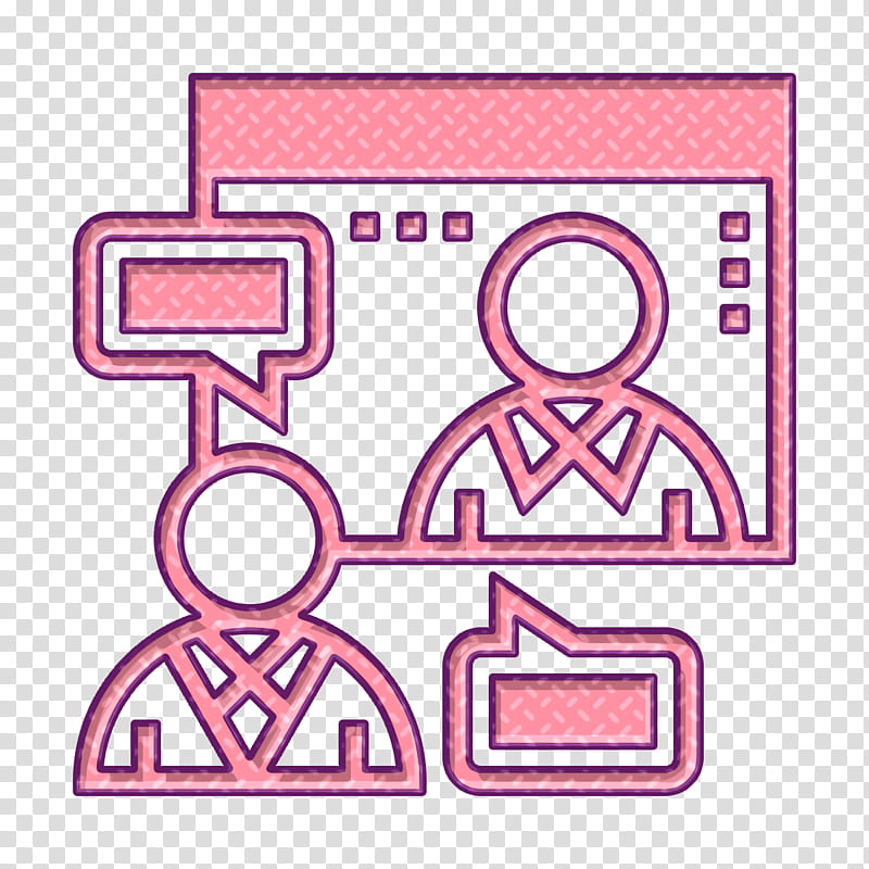Business Management icon Advisor icon Consultant icon, Pink M, Line, Area, Meter, Number transparent background PNG clipart