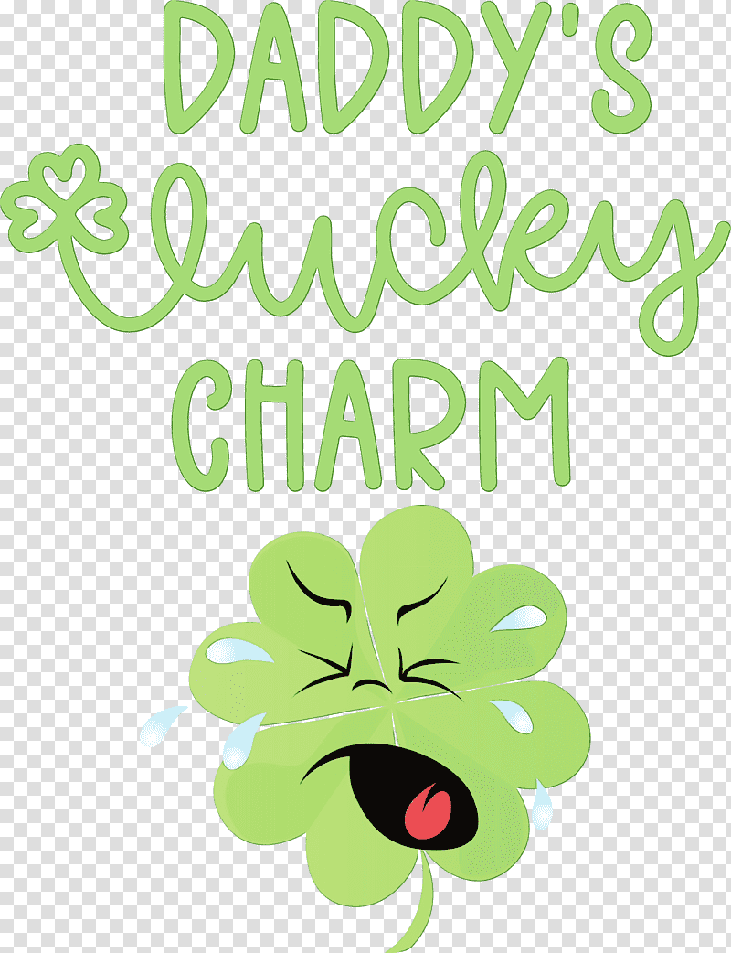 Floral design, St Patricks Day, Saint Patrick, Quote, Lucky Charm, Watercolor, Paint transparent background PNG clipart