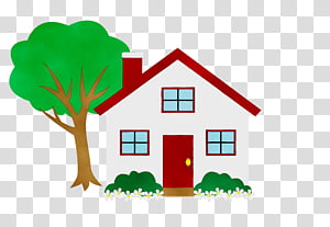 property house home real estate roof, Watercolor, Paint, Wet Ink, Plant, Building, Cottage transparent background PNG clipart thumbnail