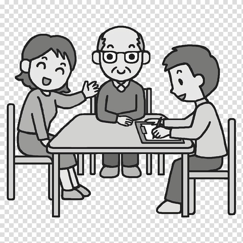 Care worker, Line Art, Cartoon, Social Group, Conversation, Meter, Groupm, Area transparent background PNG clipart