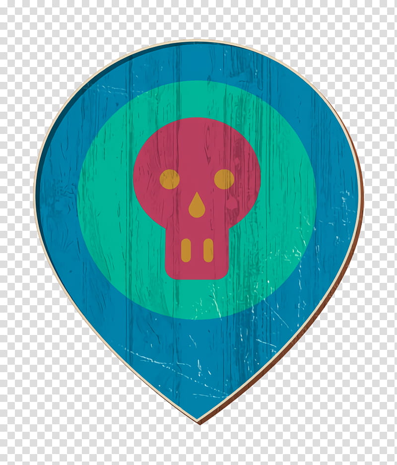 Pirates icon Danger icon Skull icon, Turquoise, Teal, Hot Air Balloon, Circle, Symbol transparent background PNG clipart