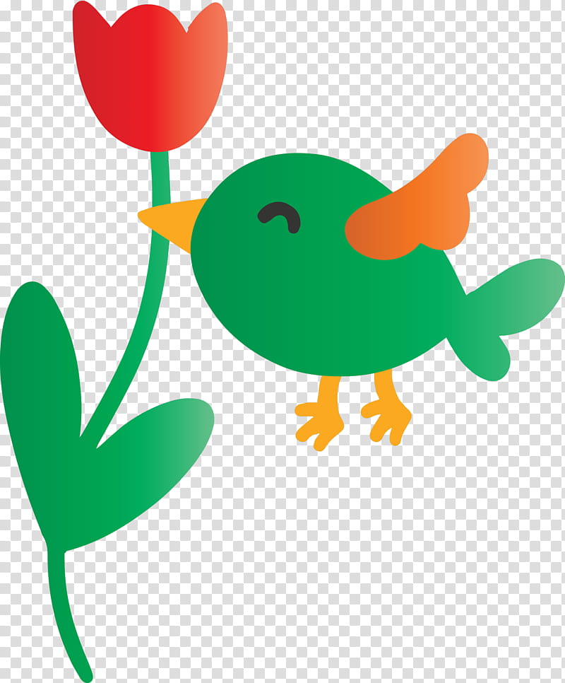 flying bird with flower, Animal Figure transparent background PNG clipart