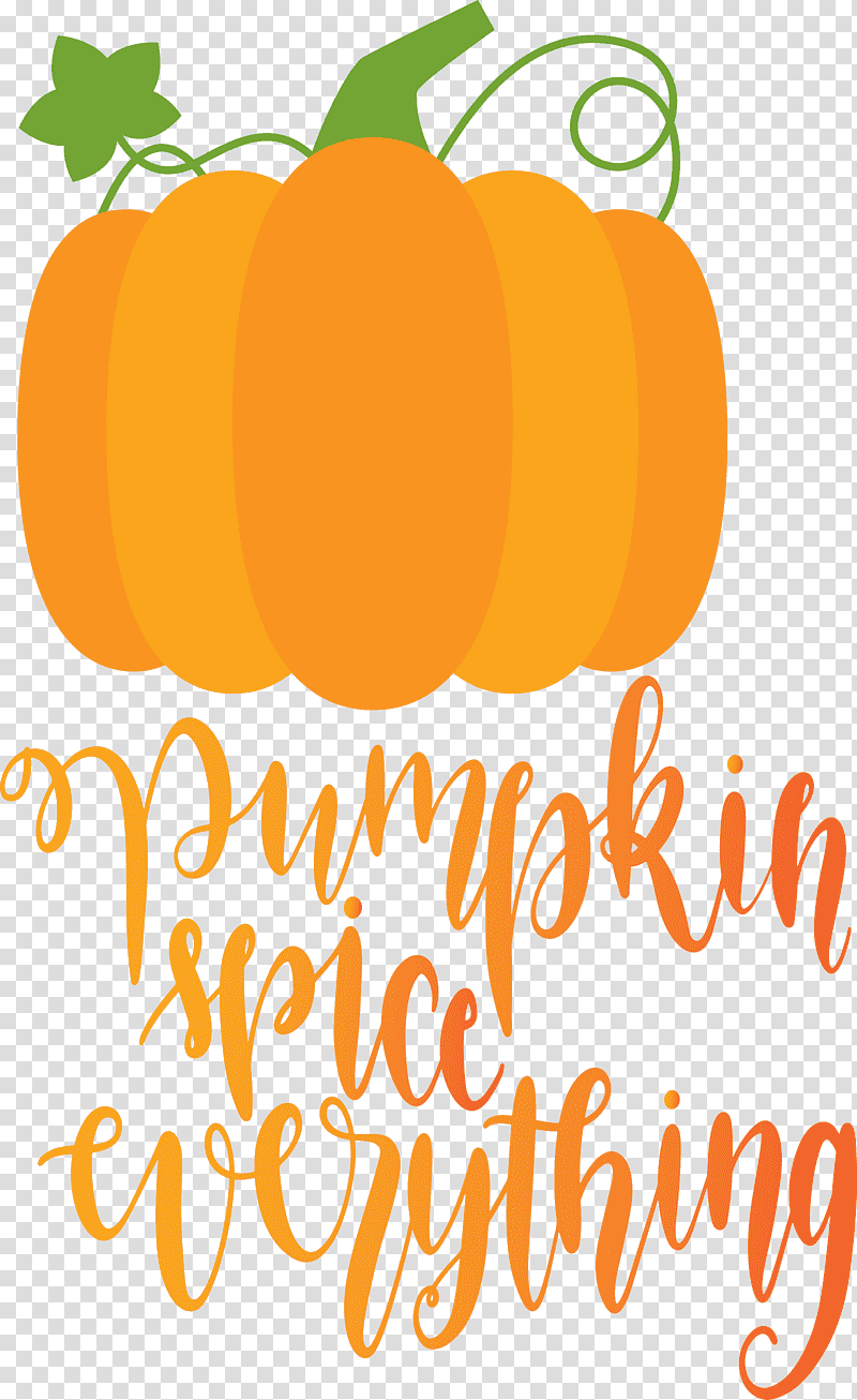 Pumpkin spice everything Pumpkin Thanksgiving, Autumn, Cartoon, Vegetable, Silhouette transparent background PNG clipart