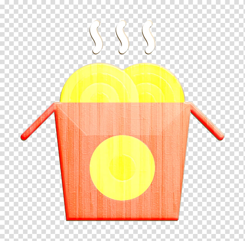 Noodles icon Takeaway icon Fast Food icon, Yellow, Meter transparent background PNG clipart