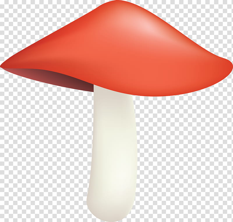 mushroom, Lamp, Red, Orange, Lampshade, Lighting Accessory, Light Fixture, Cone transparent background PNG clipart
