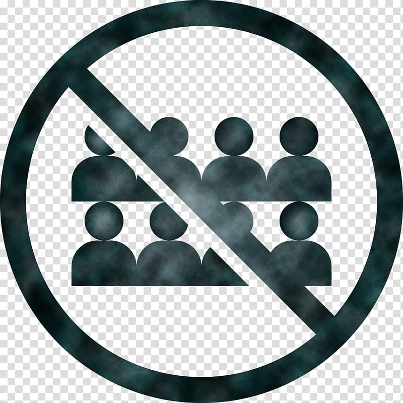 Crowd people Coronavirus Corona, Avoid Virus, Circle, Symbol, Logo, Metal transparent background PNG clipart