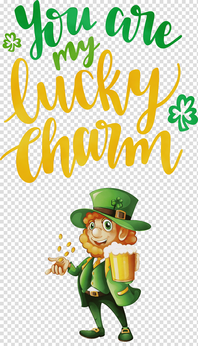 cartoon smiley character animal figurine happiness, St Patricks Day, Saint Patrick, Watercolor, Paint, Wet Ink, Cartoon transparent background PNG clipart