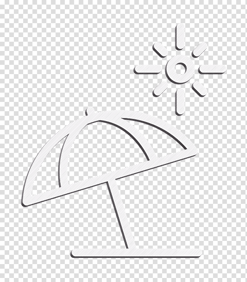 Beach Umbrella and Sun icon icon Trip icon, Benidorm, Travel, Accommodation, Travel Agent, Tourism, Resort transparent background PNG clipart