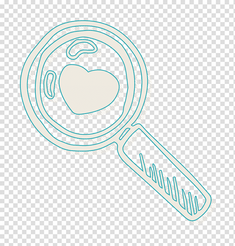 Magnifying glass icon Hand Drawn Love Elements icon Search icon, Tools And Utensils Icon, Meter transparent background PNG clipart