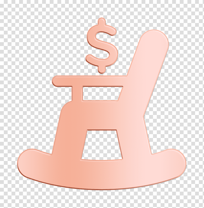 Rocking chair with dollar sign silhouette icon business icon Financial icon, Pension Icon, Pension Fund, Retirement, Saving, Individual Retirement Account, Retirement Savings Account transparent background PNG clipart