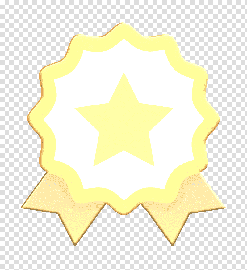 Badge icon Reward icon Digital Marketing icon, Yellow, Meter, Star transparent background PNG clipart