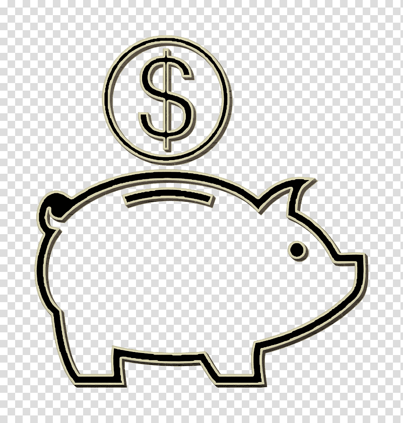 commerce icon Bank icon Piggy bank with dollar coin icon, Money Money Icon, Saving, Finance, Piggy Bank Piggy Bank, Money Bag, Savings Account transparent background PNG clipart