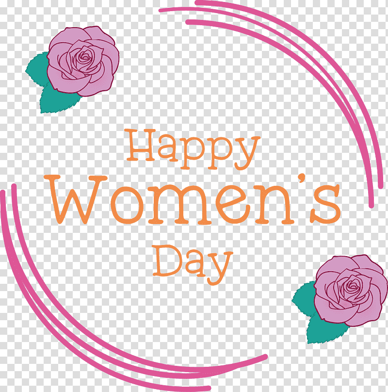 Womens Day Happy Womens Day, Cut Flowers, Garden Roses, Floral Design, Petal, Logo, Rose Family transparent background PNG clipart