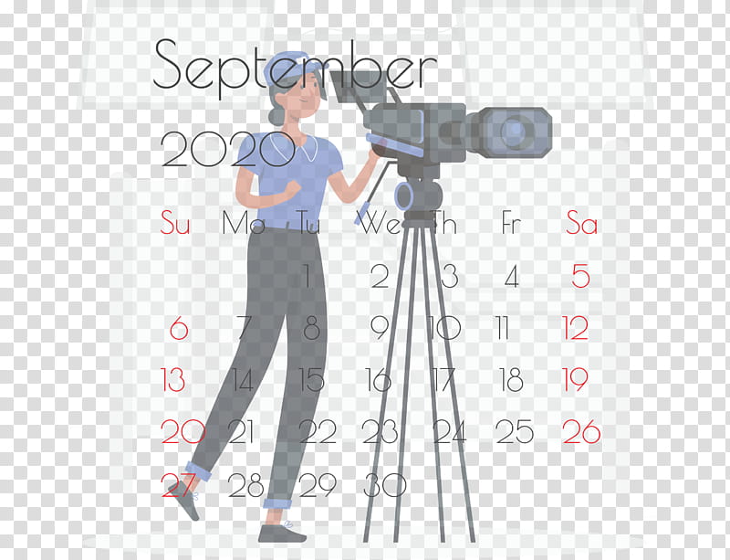 September 2020 Printable Calendar September 2020 Calendar Printable September 2020 Calendar, Camera Operator, Videography, Drawing, Animation transparent background PNG clipart