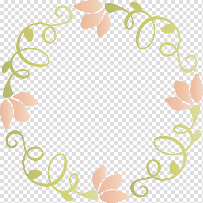 leaf plant circle, Spring Frame, Flower Frame, Floral Frame, Leaf Frame, Watercolor, Paint, Wet Ink transparent background PNG clipart