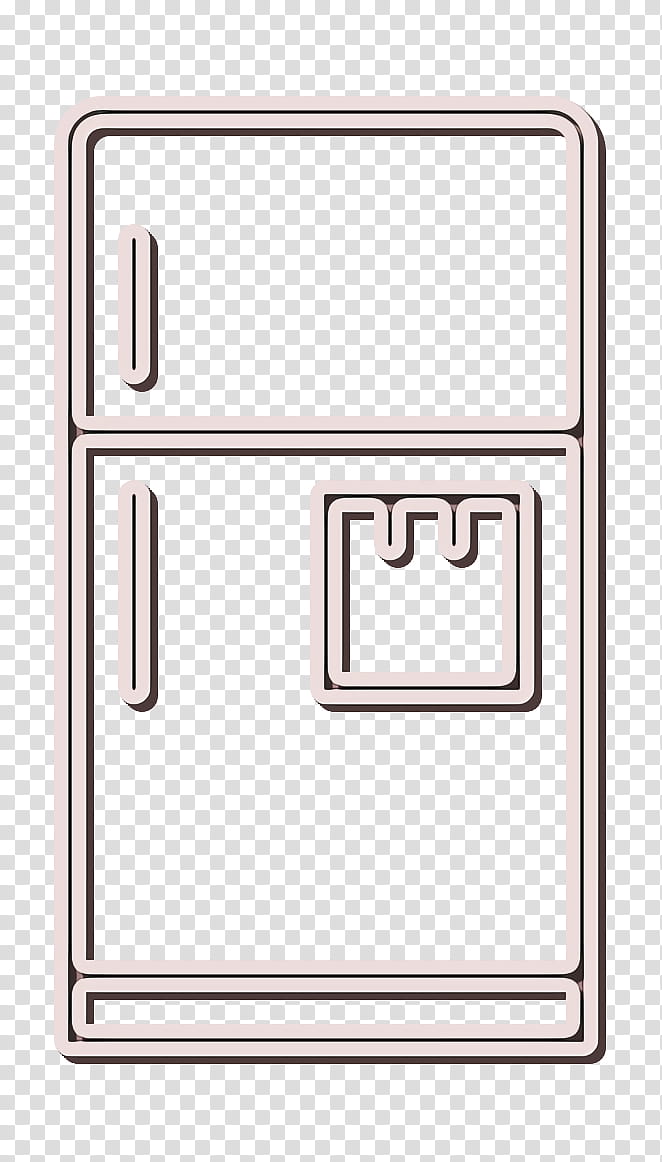 Refrigerator icon Household appliances icon Kitchen icon, Line, Meter, Geometry, Mathematics transparent background PNG clipart