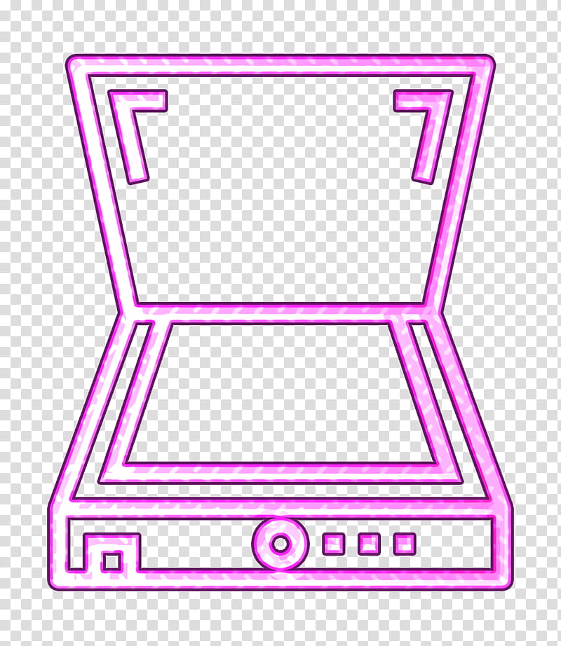 Scanner Icon Edit Tools Icon Cartoonist Icon Pink Magenta Line Transparent Background Png Clipart Hiclipart - roblox icon aesthetic pink png