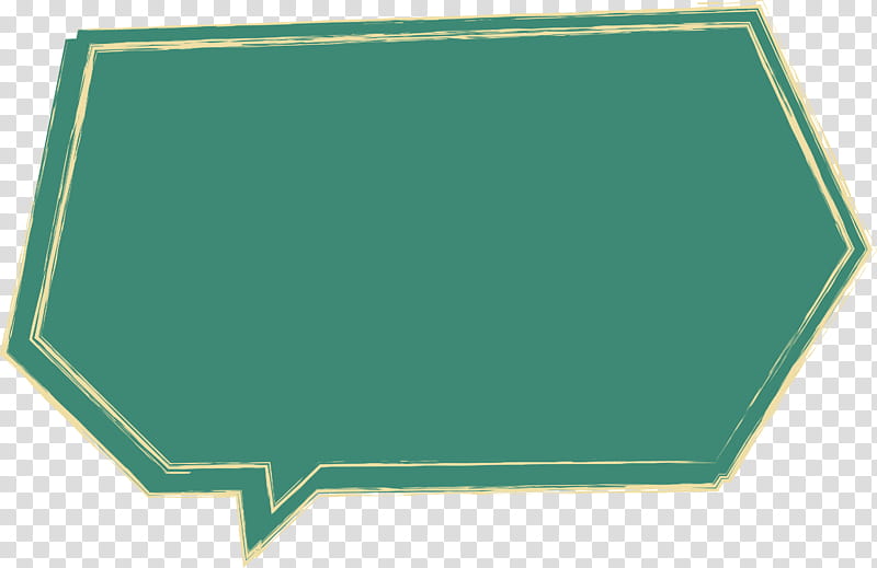 thought bubble Speech balloon, Green, Rectangle, Square transparent background PNG clipart
