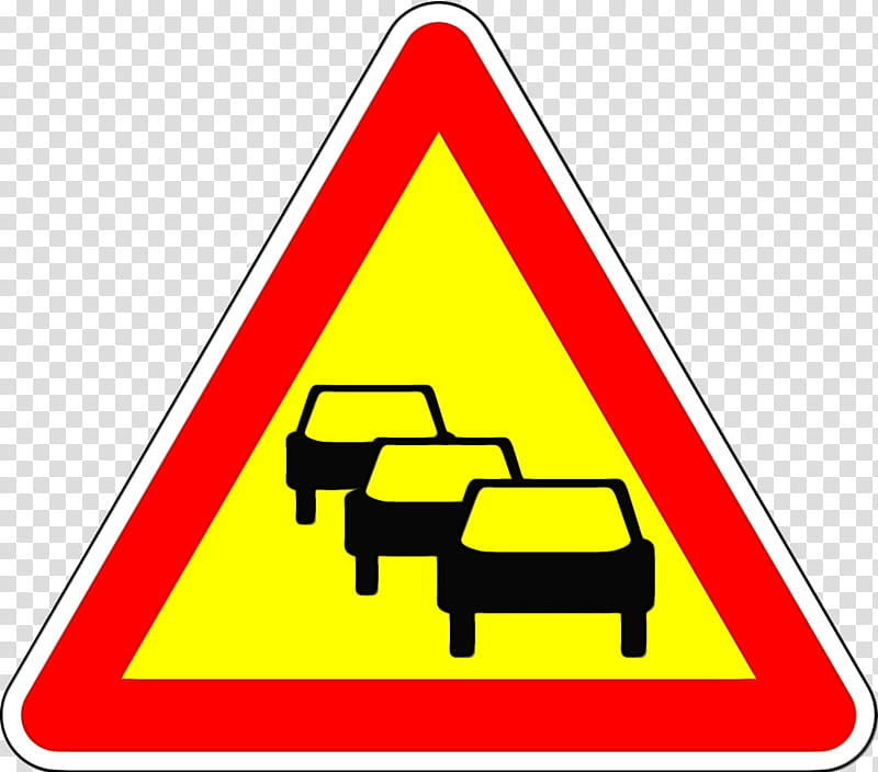 Warning sign, Watercolor, Paint, Wet Ink, Traffic Sign, Road Signs In Singapore, Traffic Light, Pedestrian Crossing transparent background PNG clipart