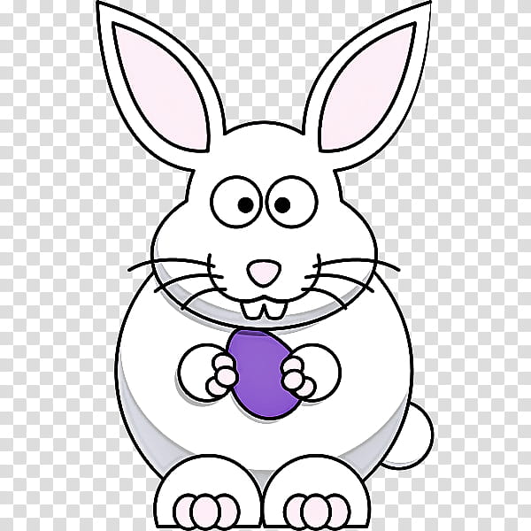 Easter Bunny, Rabbit, Rabbit Rabbit Rabbit, Line Art, Cartoon, Drawing, Logo transparent background PNG clipart