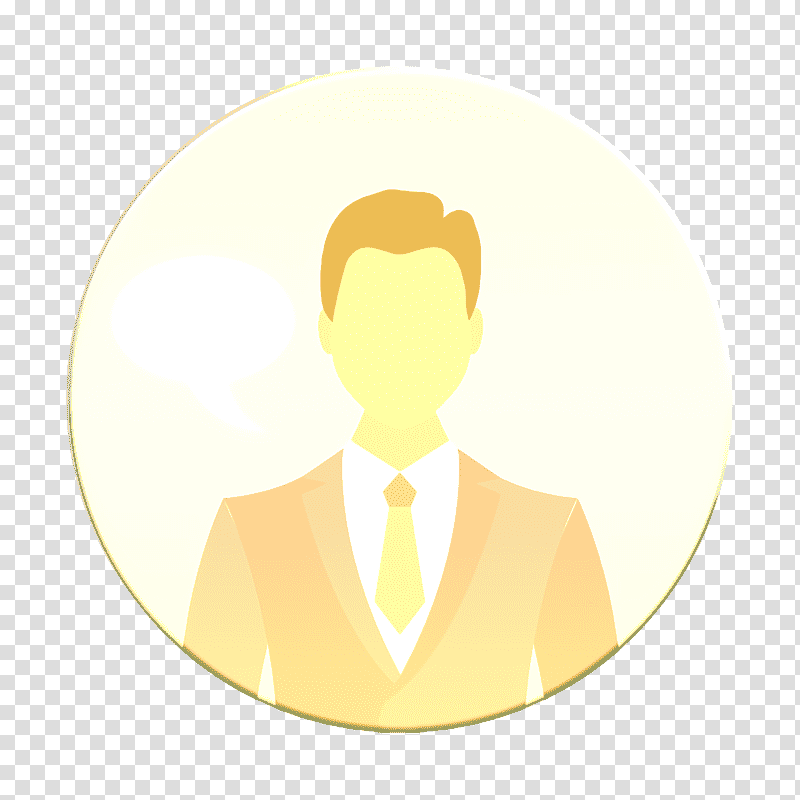 Man icon Communication icon Boss icon, Joint, Yellow, Meter, Cartoon, Computer, Human Skeleton transparent background PNG clipart