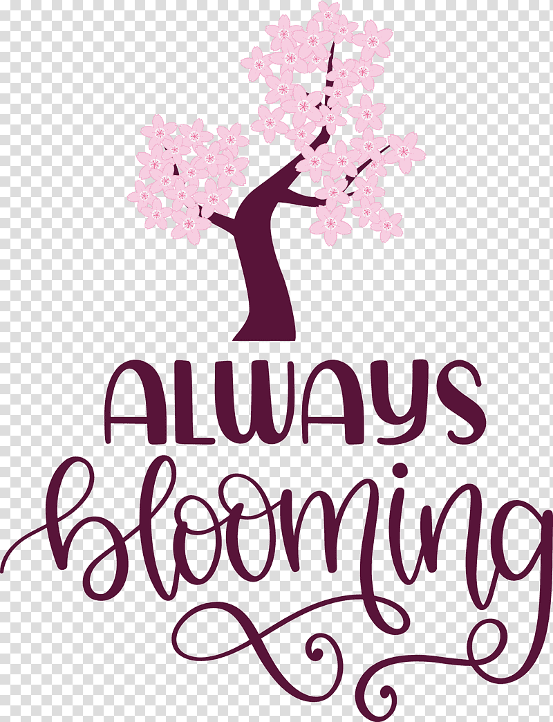 Always Blooming Spring Blooming, Spring
, Logo, Calligraphy, Flower, Meter, Mtree transparent background PNG clipart