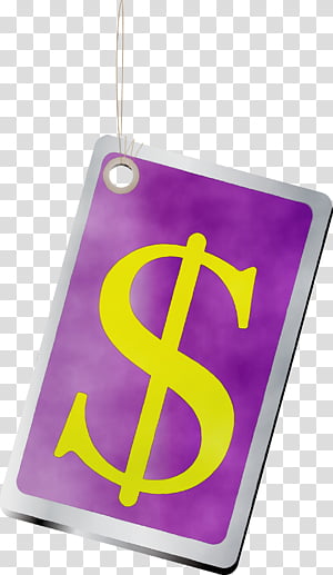 yellow rectangle meter, Money Tag, Money Label, Watercolor, Paint, Wet Ink transparent background PNG clipart thumbnail