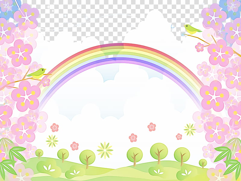 frame, Sky, Rainbow Rainbow, Color, Petal, Watercolor Painting, Frame, Floral Design transparent background PNG clipart